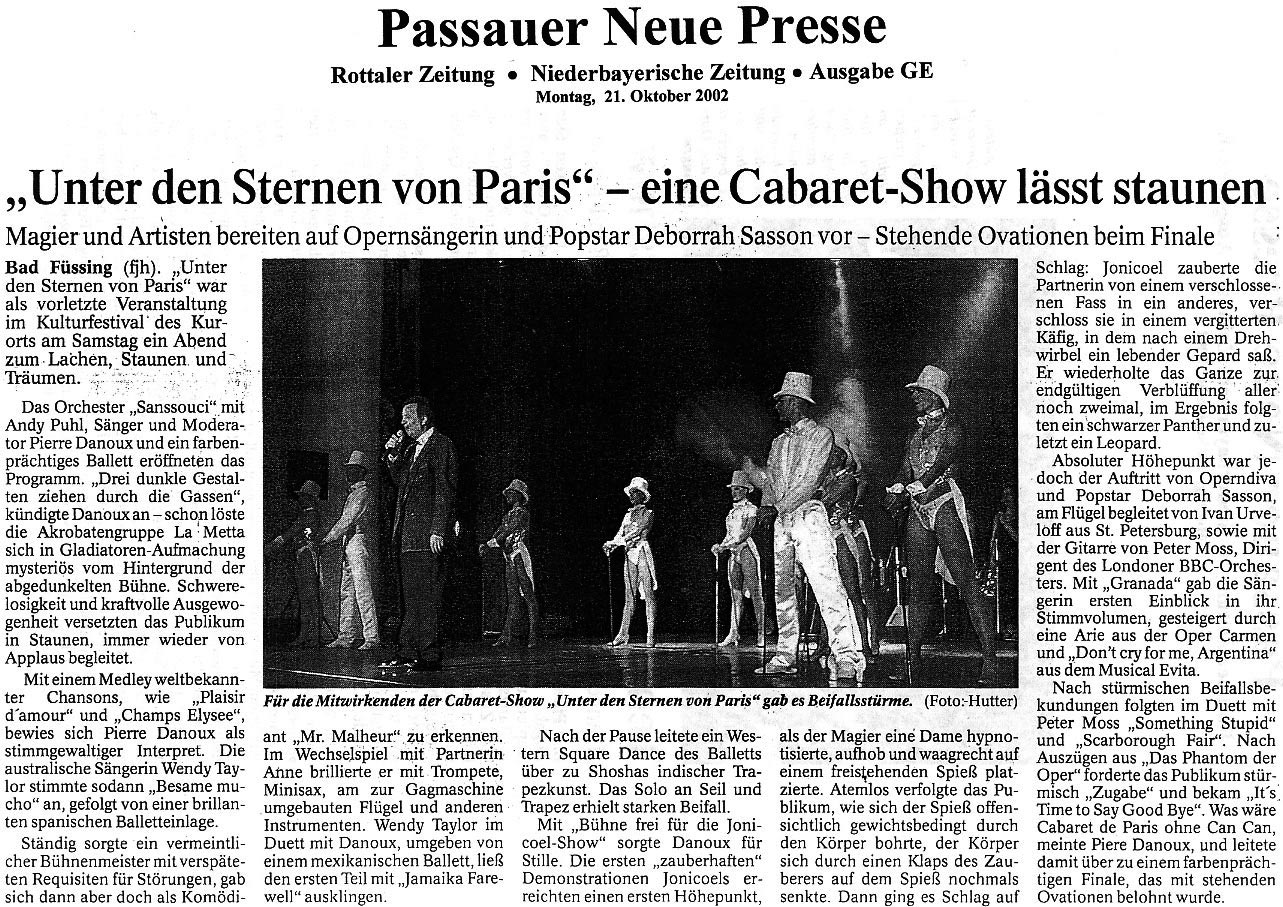 Dance of the World Pressestimmen